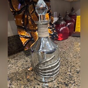 Silver Skeleton Hand Bottle